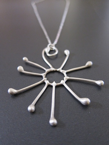 sterling, sterling silver, argentium, anemone, ocean
