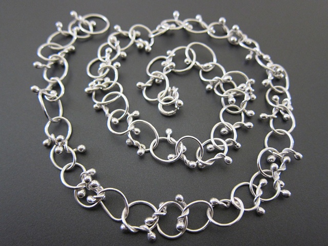 sterling, sterling silver, argentium, elements, knots, knotty, chain