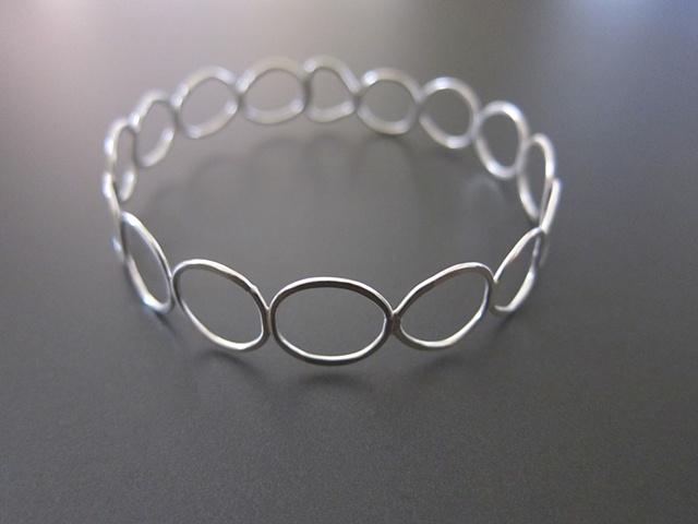 sterling, sterling silver, argentium, elements, circle, okay, hoop, bangle