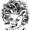 Phyllis Diller by Tom Bachtell