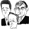 THREE-WAY RACE --- David Cameron, Nick Clegg & Gordon Brown