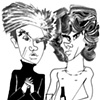 Andy Warhol and Jim Morrison by Tom Bachtell