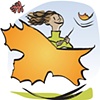 Girl w/Leaf Icon