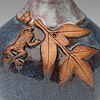Leaf Vase with Little Frog