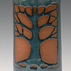 Aqua Tree of Life Vase