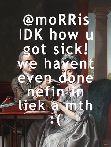 To Sarah Morris - I Don't Know How You Got Sick! We Haven't Even Done Anything In Like A Month, Sad Face: Mr + Mrs Thomas Mifflin's Cyber Tiff