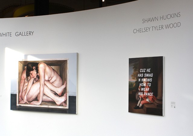 Installation View "Introducing Shawn Huckins and Chelsey Tyler Wood"
