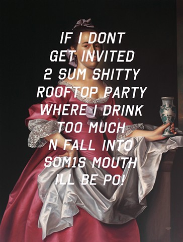 Elizabeth Oliver: If I Don't Get Invited To Some Shitty Rooftop Party Where I Drink Too Much And Fall Into Someone's Mouth, I'll Be Pissed Off!