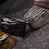 Medium Bark Band Ring