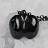 Gunmetal Chick Pea Necklace