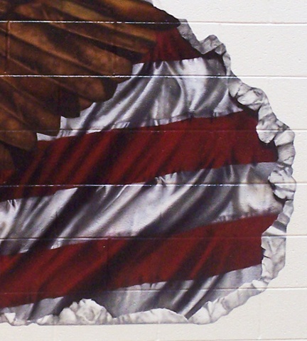 Ira Jones Mural 2 - Flag Detail: Stripes