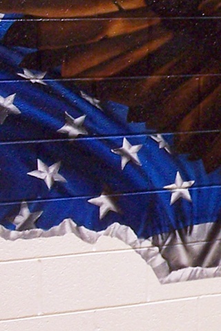 Ira Jones Mural 2 - Flag Detail: Stars