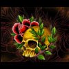 skull w roses