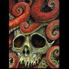 orange tentacle skull