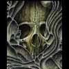 green bubble skull
