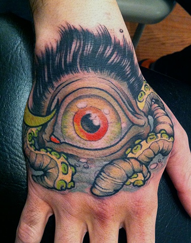hairy ass eyeball monster.