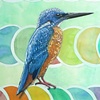 'Perching Kingfisher and Dots'