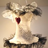 Bodice with sharps in and out
