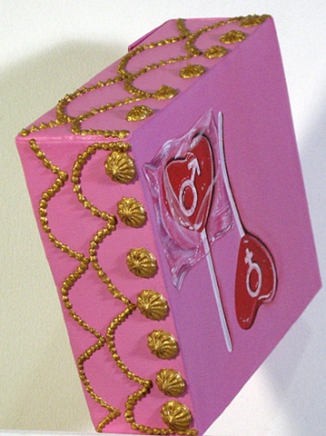 "Valentine's Day is for Lovers" side detail