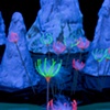 Detail, flowers and stalagmites