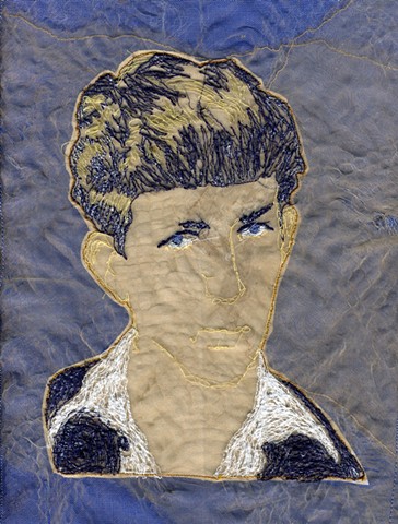 Abigail Potts, Structural Embellishment, 2013.
Tough Boy. Fabric applique and embroidery. Tyler School of Art, Temple University.