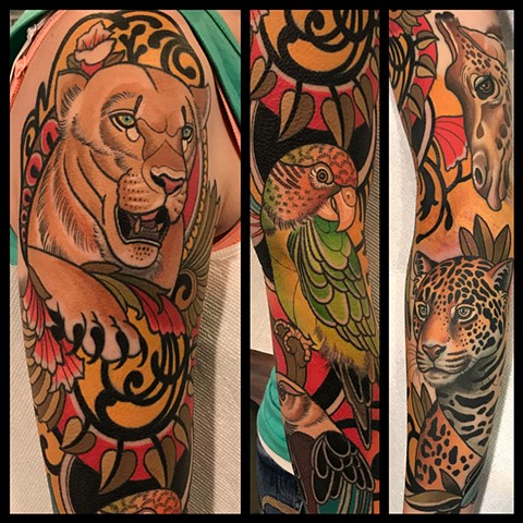 Beccas African Animal Sleeve Beccas African Animal Sleeve