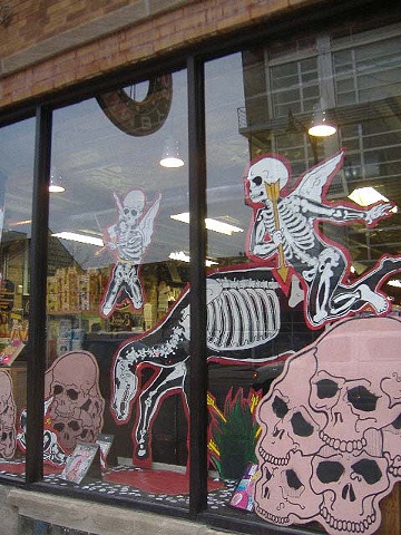 Quimby's Bookstore Display. Chicago.