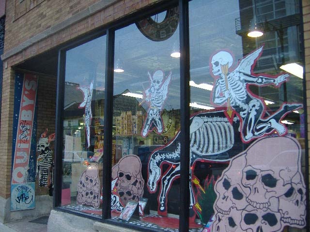 Quimby's Bookstore Display. Chicago.