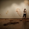 installing Remnants @ Des Lee Gallery