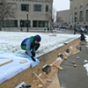 Illuminated Passage install for Grand Center's New Year's Eve event