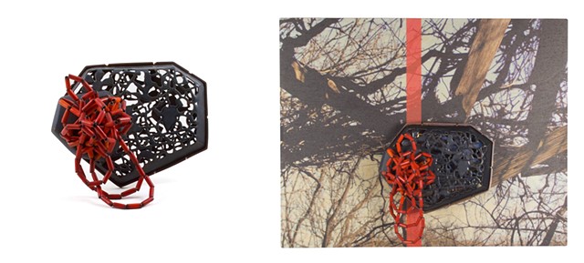 in the rose garden (wall mounted brooch)