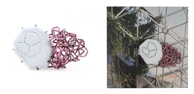 look, it's simple (wall mounted brooch)