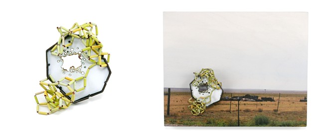 now I lay fallow (wall mounted brooch)