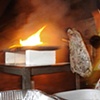 Erica Rosenfeld cooking steak at the ladle station