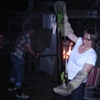 Cooking corn in the glass tube