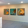 Installation View of "Bow" "Tropical Landscape" and "Splash"