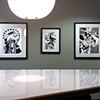 Installation View of "Abstract Study (lamp)", "Abstract Study (smoke and arrows)" and "Abstract Study (tree)"