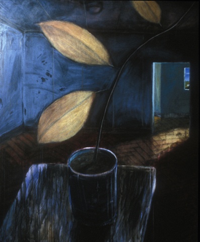 Untitled (with a plant with golden leaves)