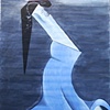 Woman with clasped hands