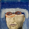 Untitled (wearing swim goggles)