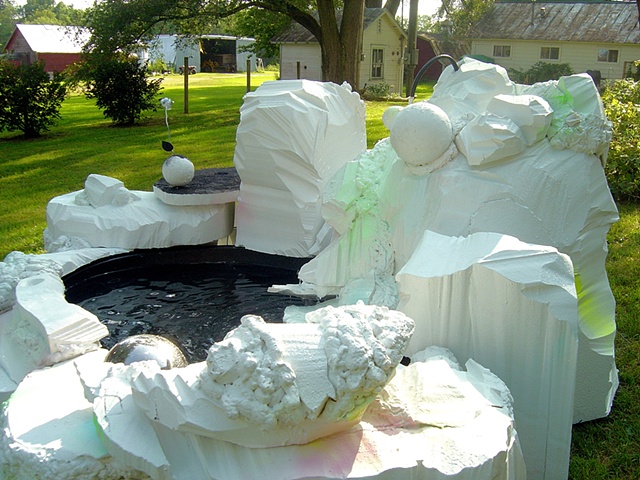 detail of "pleasure for the poor" installed at The Poor Farm