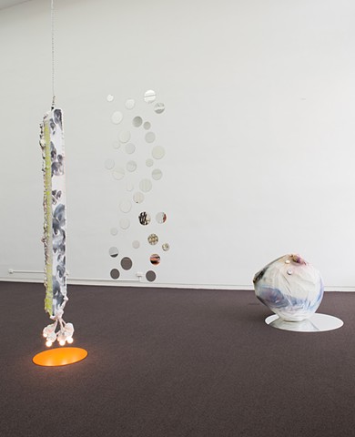 Installation view
here and there pink melon joy (inferno)