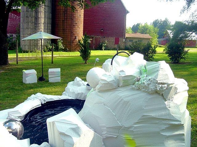 detail of "pleasure for the poor" installed at The Poor Farm