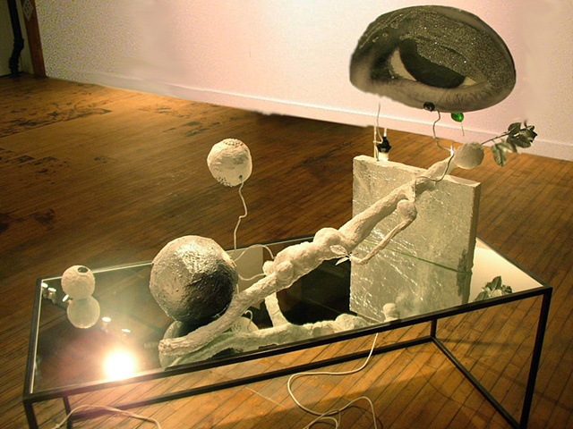 Sculpture installed at Western Exhibitions, Chicago, IL for the show "On Painting" organized by Michelle Grabner