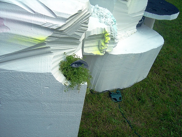 detail of "pleasure for the poor" installed at The Poor Farm