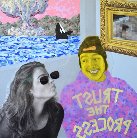 Yikui (Coy) Gu painting art drawing collage