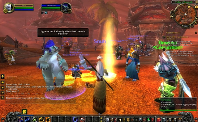 Snuh: Asking the World of Warcraft community (or one of them) to provide me with their definitions of feminism and feminists.