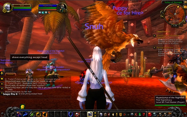 Snuh: Asking the World of Warcraft community (or one of them) to provide me with their definitions of feminism and feminists.