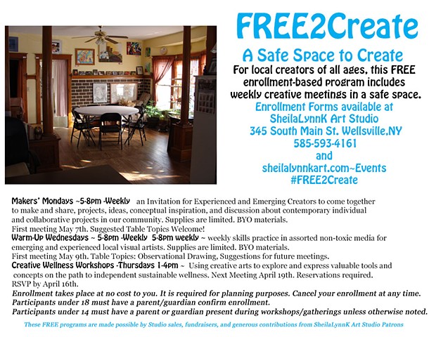 Art Space, Allegany County Art Activities, FREE Art Space,
