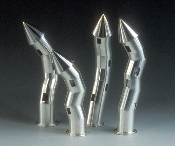 Anika Smulovitz, tower mezuzah smulovitz judaica silversmithing metalsmithing
